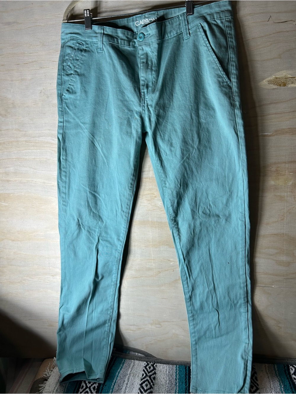 Carbon light Mint flat pants freedom flex, slim fit Sz 34x32